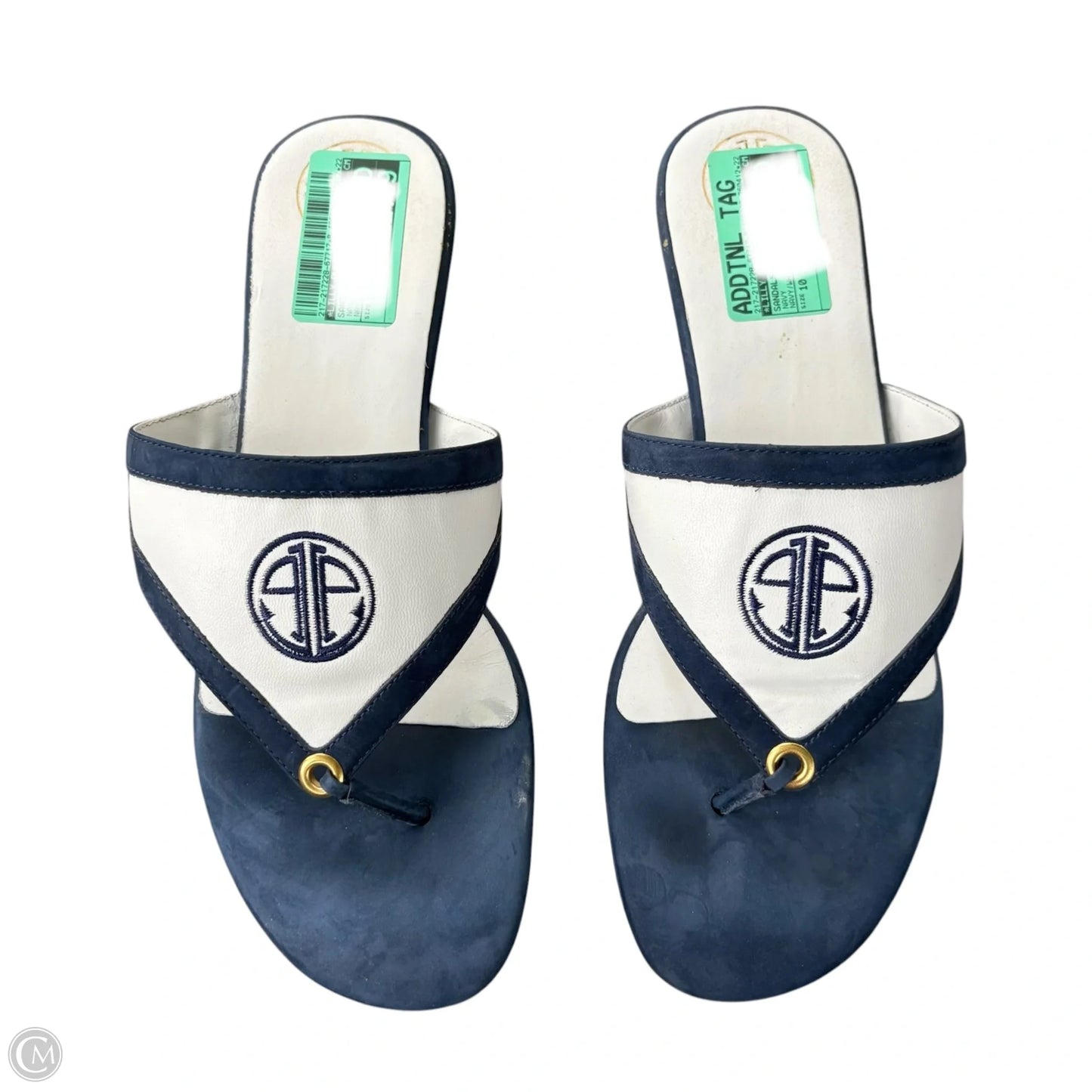 Sandals Designer By Lilly Pulitzer In Navy, Size: 10