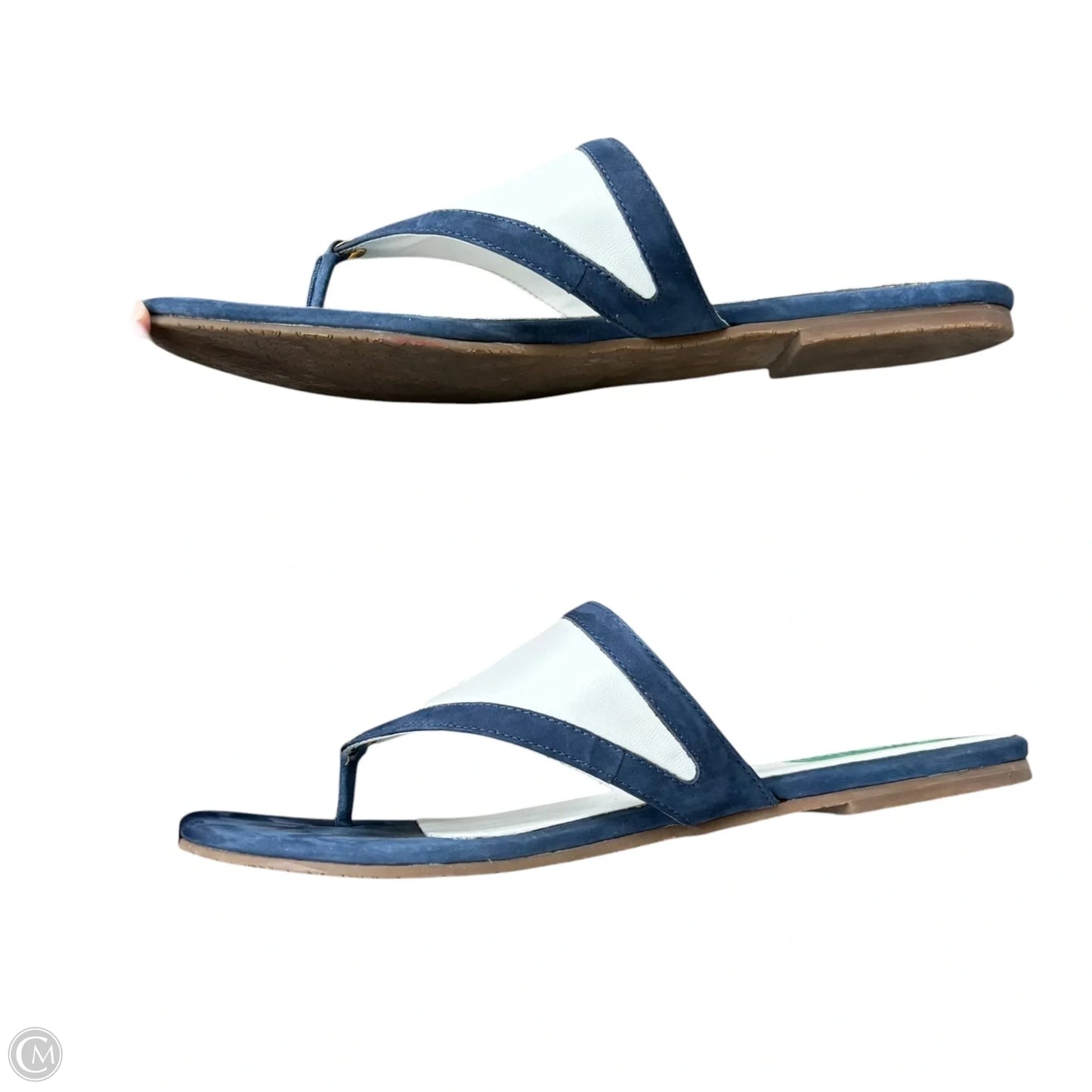 Sandals Designer By Lilly Pulitzer In Navy, Size: 10