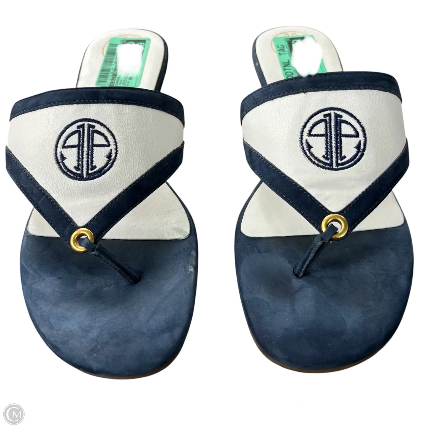 Sandals Designer By Lilly Pulitzer In Navy, Size: 10
