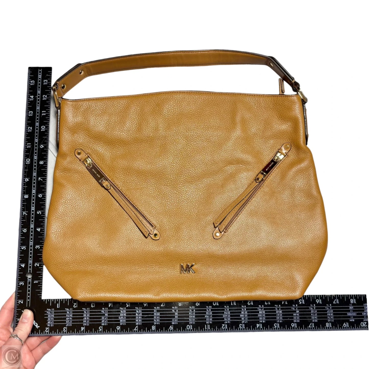 Handbag Leather By Michael By Michael Kors, Size: Medium