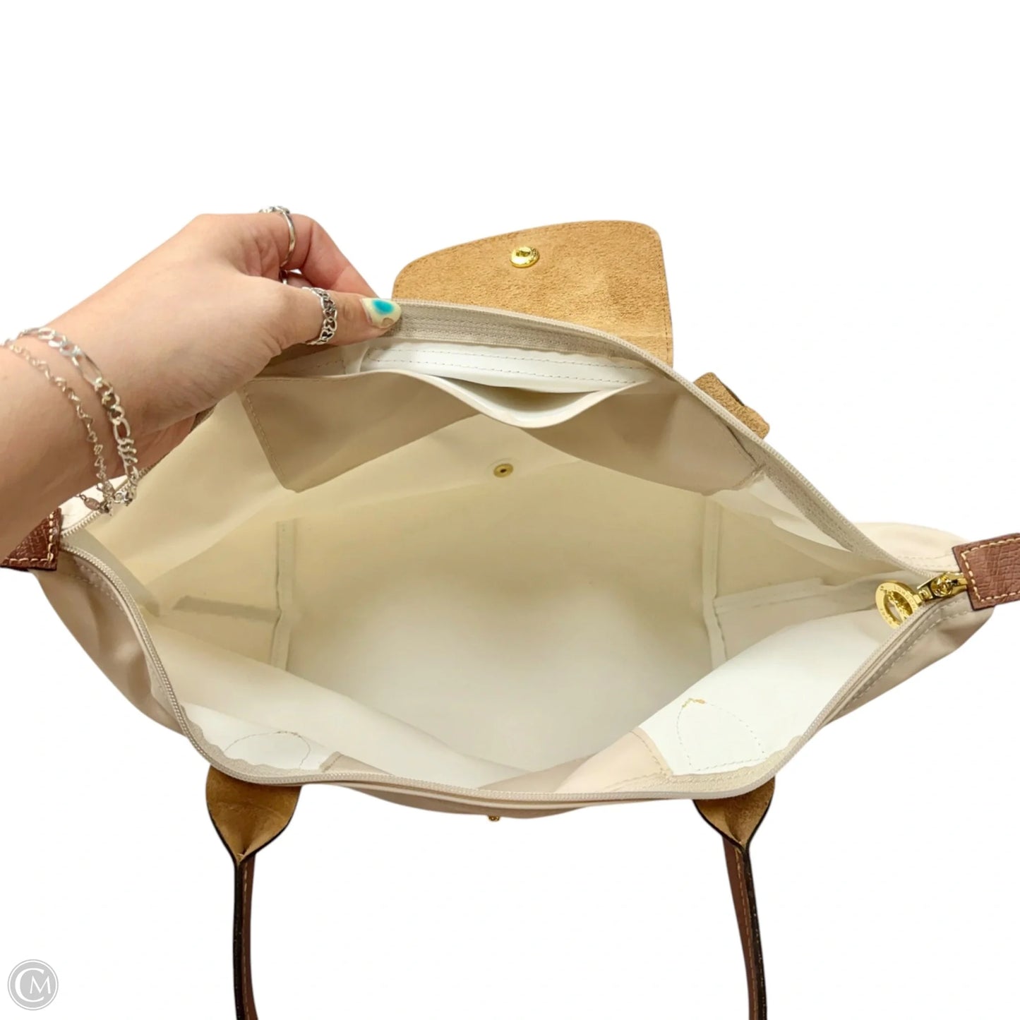 Tote Designer By Longchamp, Size: Medium