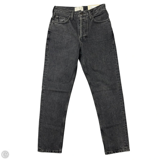 Jeans Straight By Everlane In Black Denim, Size: 2
