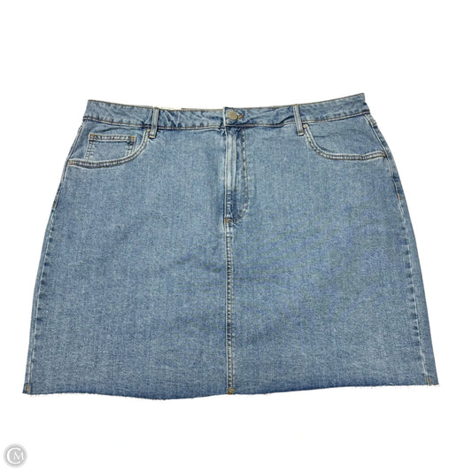 Skirt Mini & Short By Cotton On In Blue Denim, Size: 16
