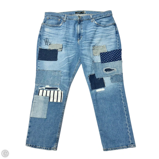 Jeans Boyfriend By Lauren By Ralph Lauren In Blue Denim, Size: 18