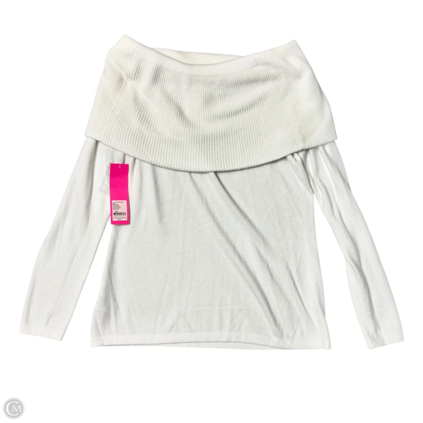 Sweater Designer By Lilly Pulitzer In White, Size: L