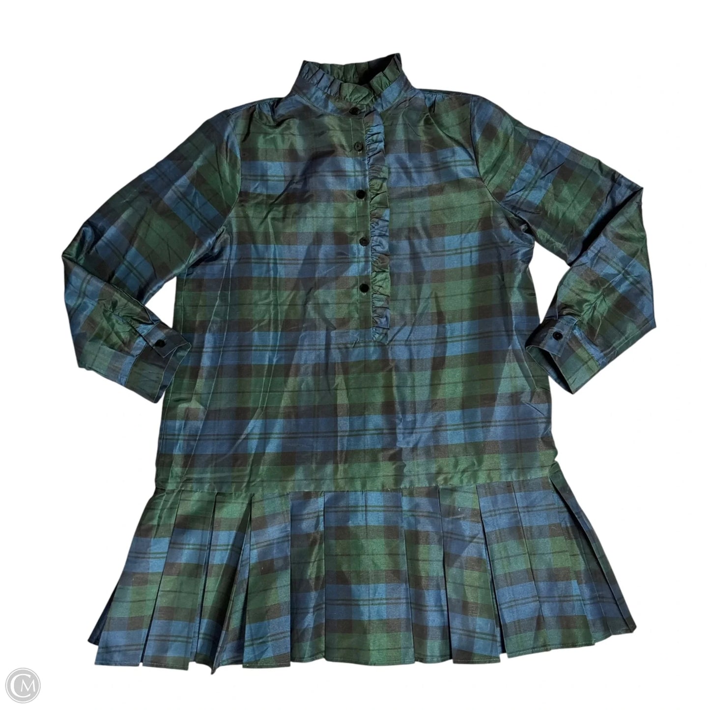 Dress Casual Short By Tuckernuck In Plaid Pattern, Size: M