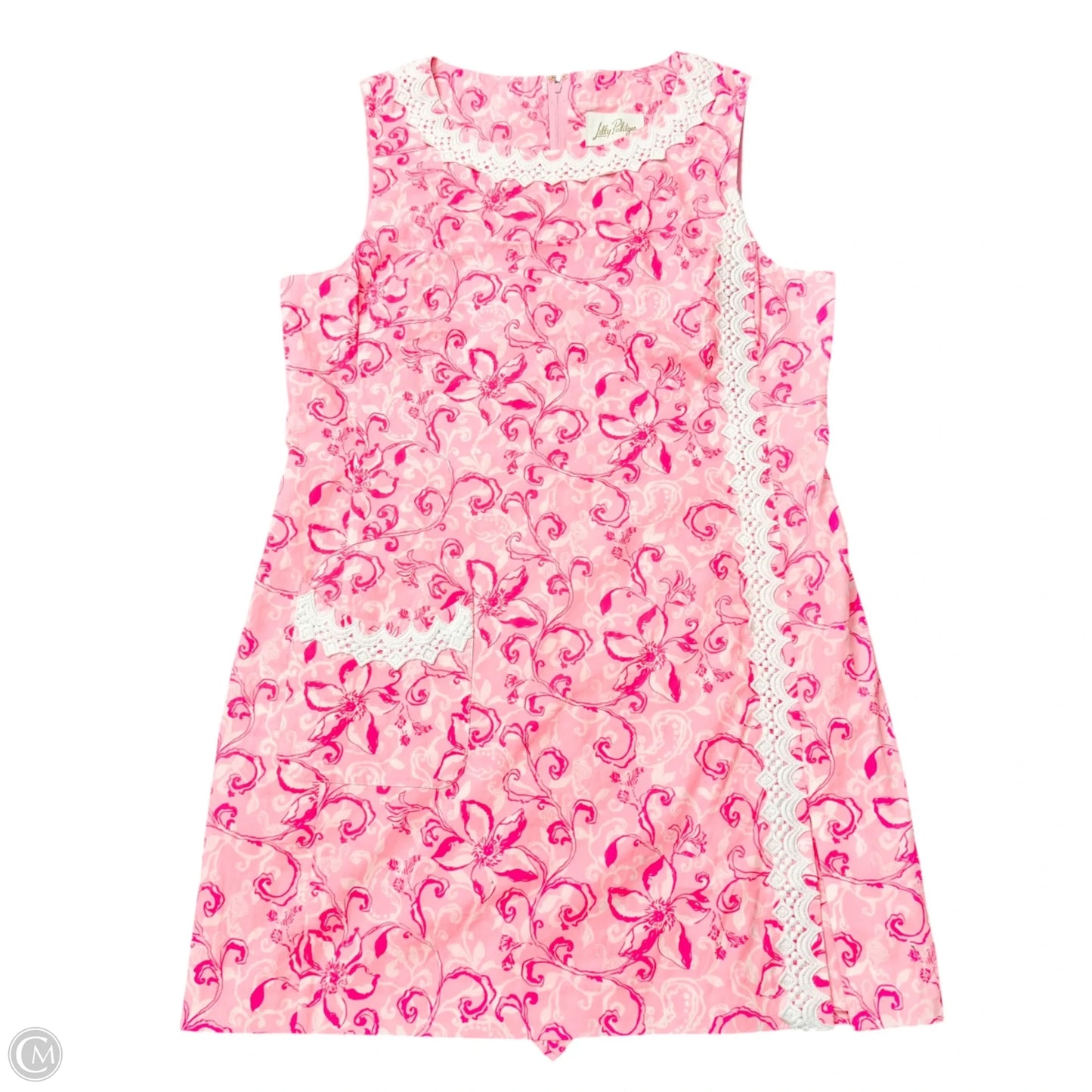 Romper Designer By Lilly Pulitzer In Floral Print, Size: L