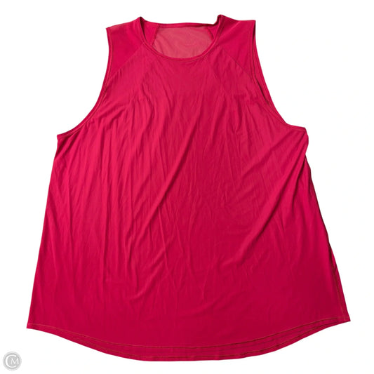 Athletic Tank Top By Lululemon In Pink, Size: M