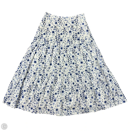 Skirt Midi By Gap In Floral Print, Size: 8