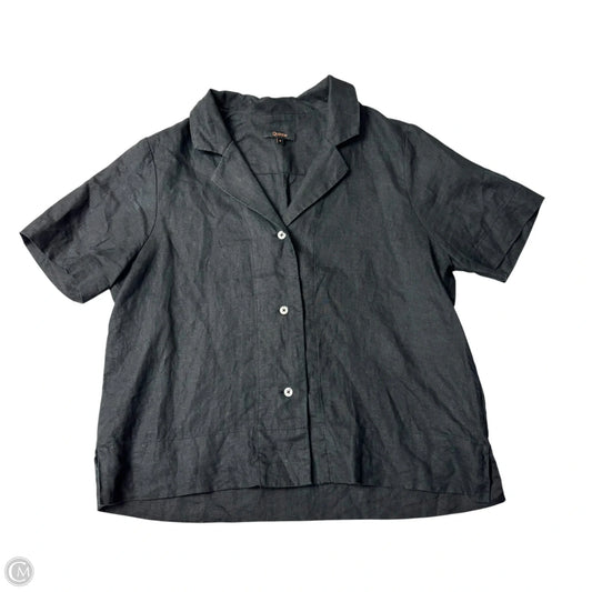 Top Short Sleeve By Quince In Black, Size: S