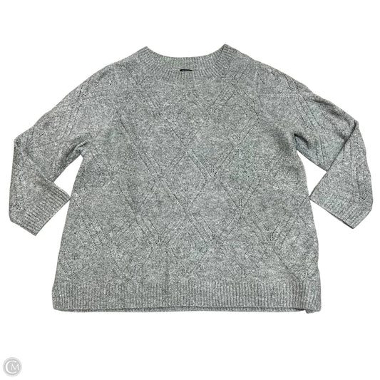 Sweater By Talbots In Grey, Size: 3x
