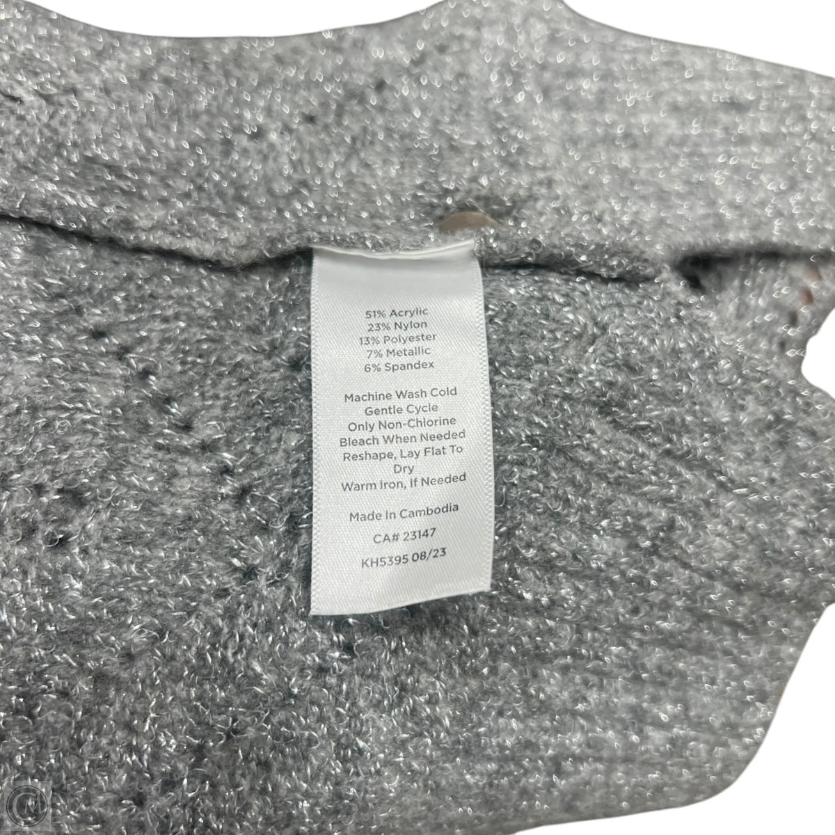 Sweater By Talbots In Grey, Size: 3x