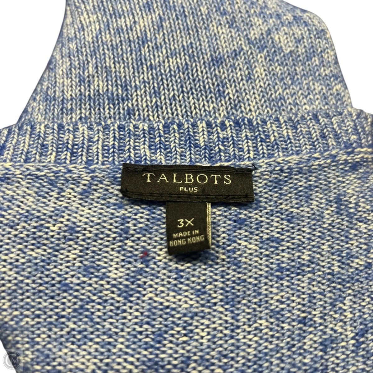 Sweater By Talbots In Blue, Size: 3x
