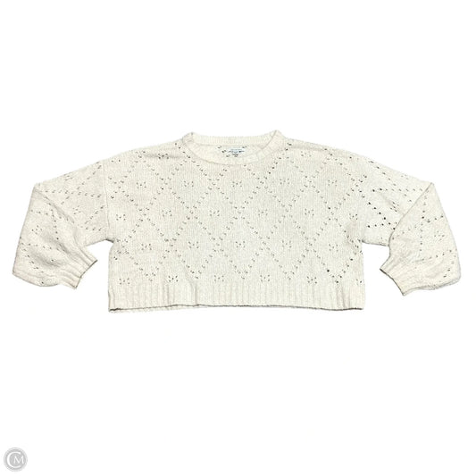 Sweater By American Eagle In Cream, Size: Xxl