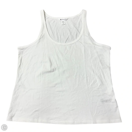 Athletic Tank Top By Athleta In White, Size: Xl