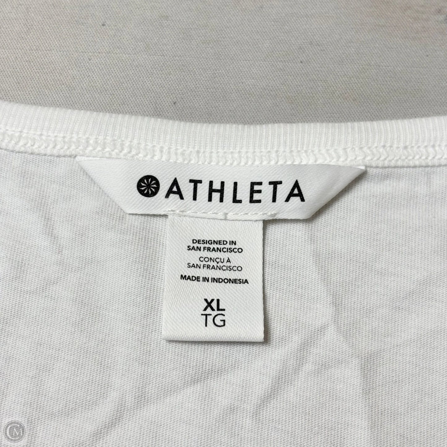 Athletic Tank Top By Athleta In White, Size: Xl