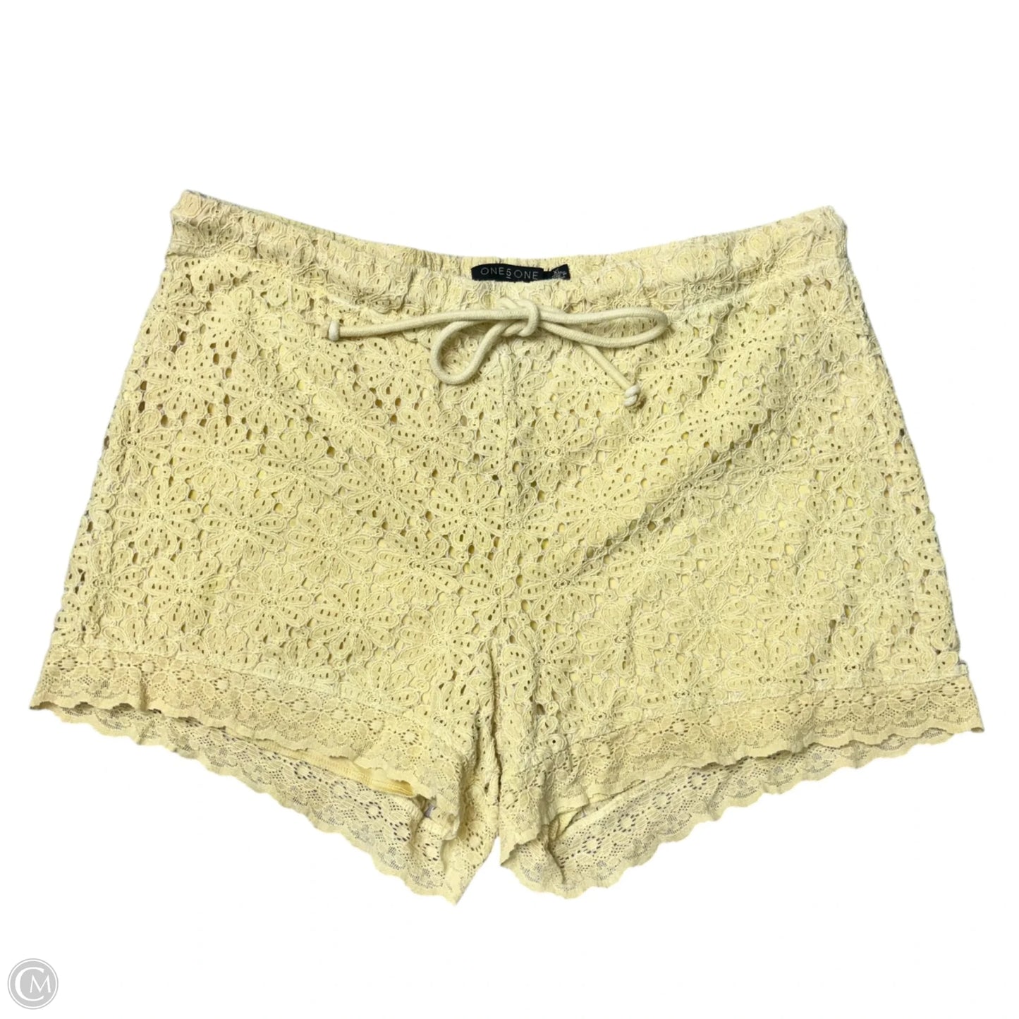 Shorts By One 5 One In Yellow, Size: Xl