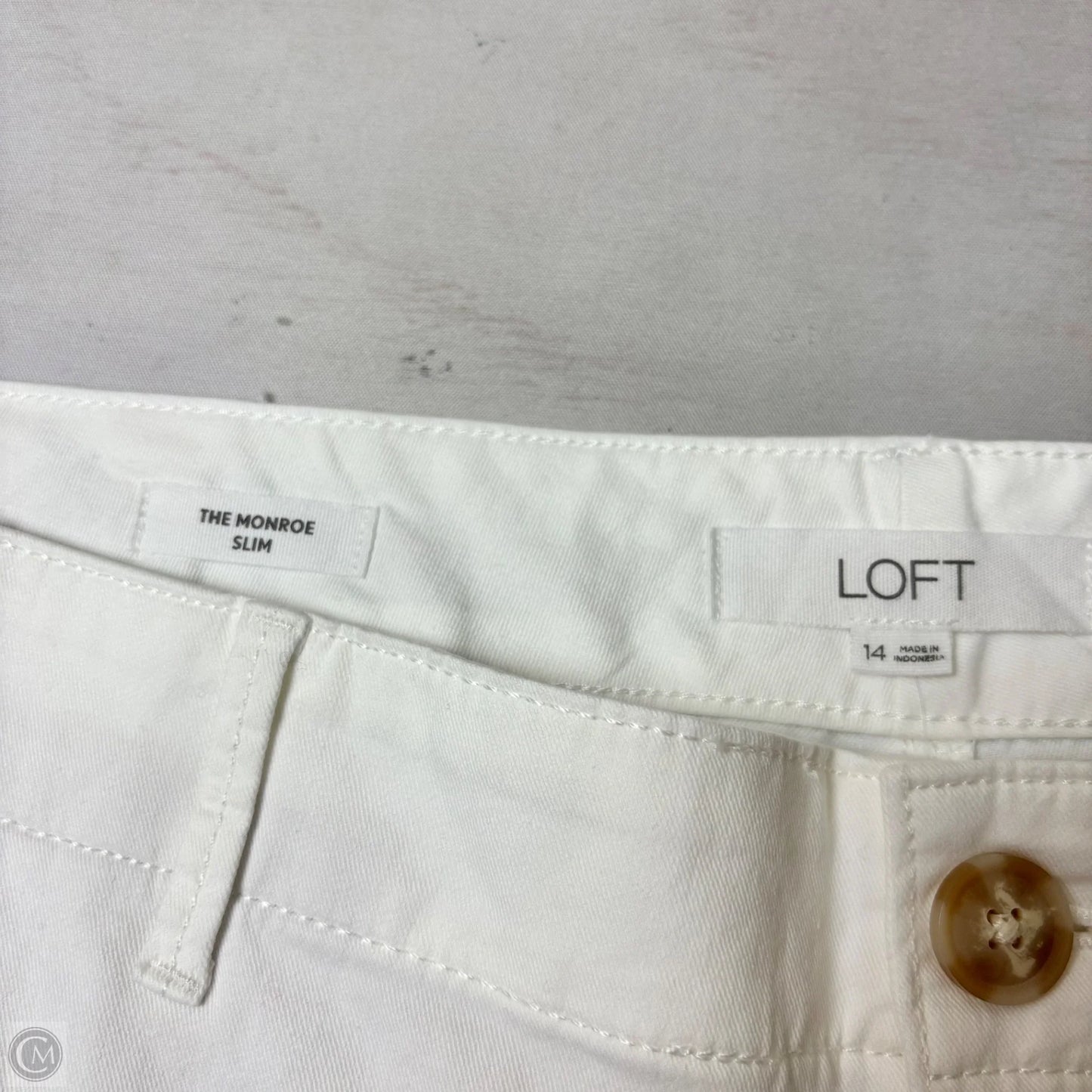 Pants Dress By Loft In White, Size: 14