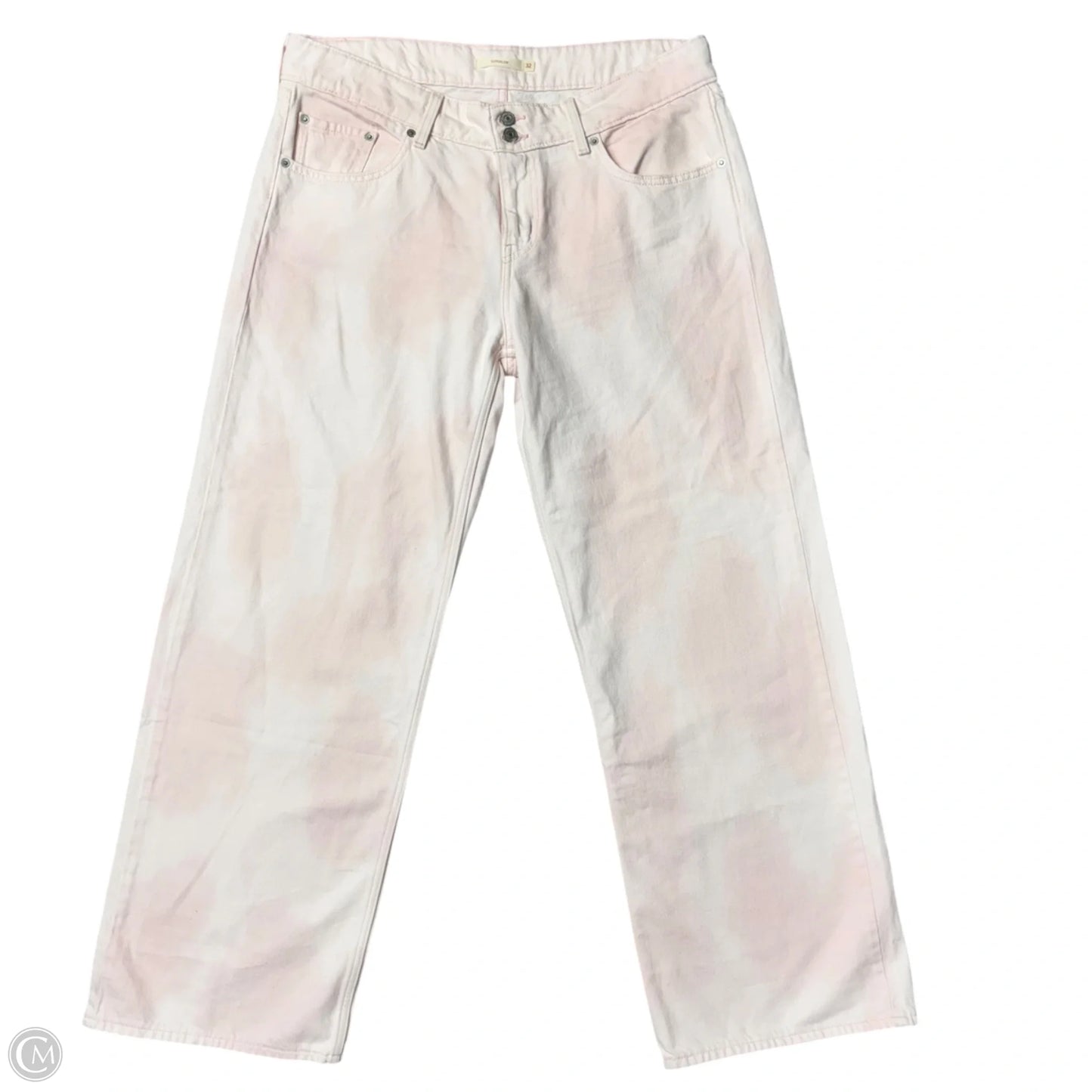 Jeans Wide Leg By Levis In Pink, Size: 14