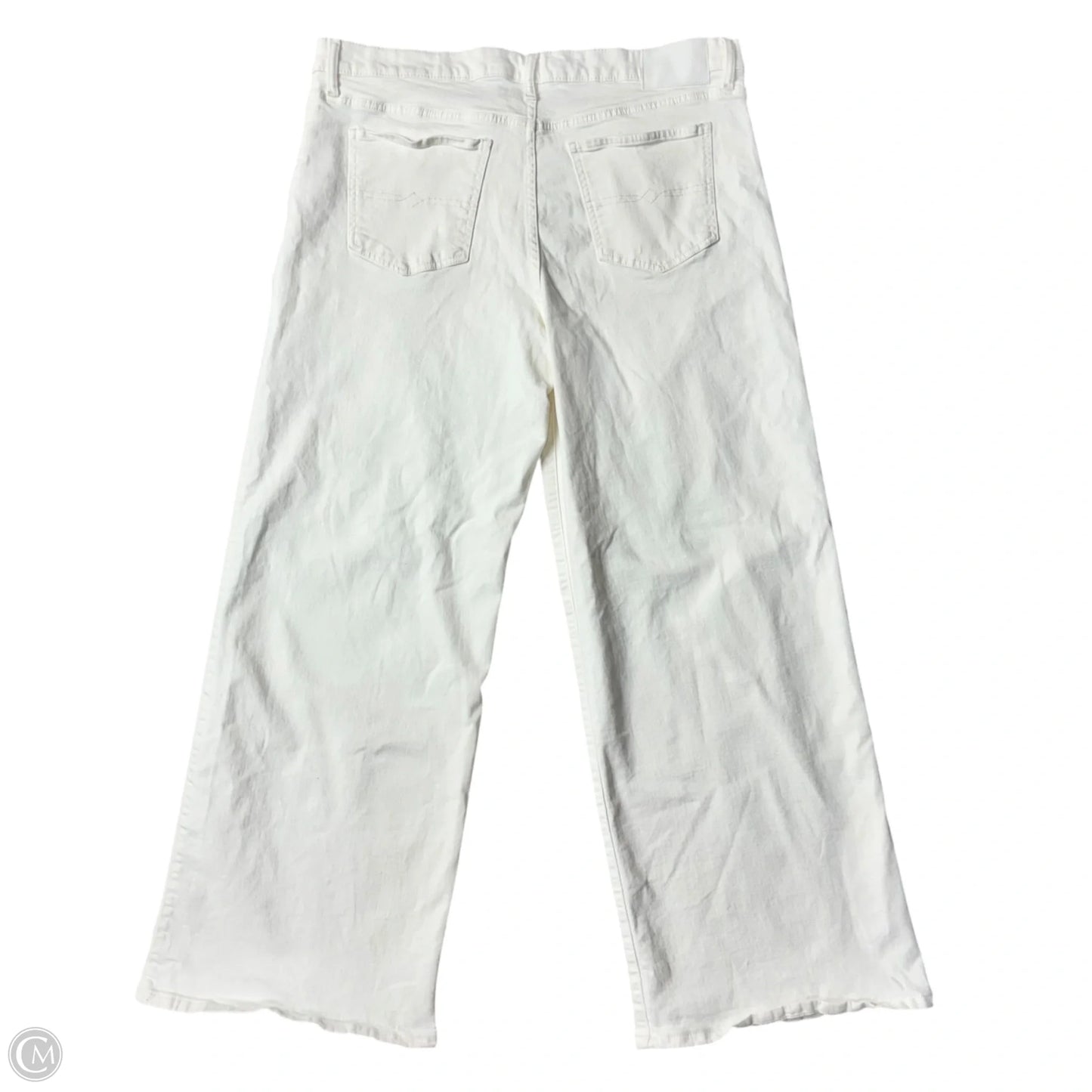 Jeans Wide Leg By Lucky Brand In White, Size: 14