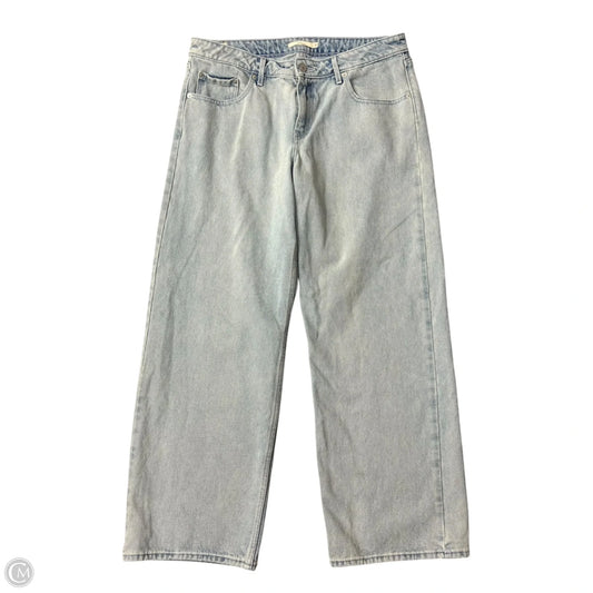 Jeans Wide Leg By Levis In Blue Denim, Size: 14