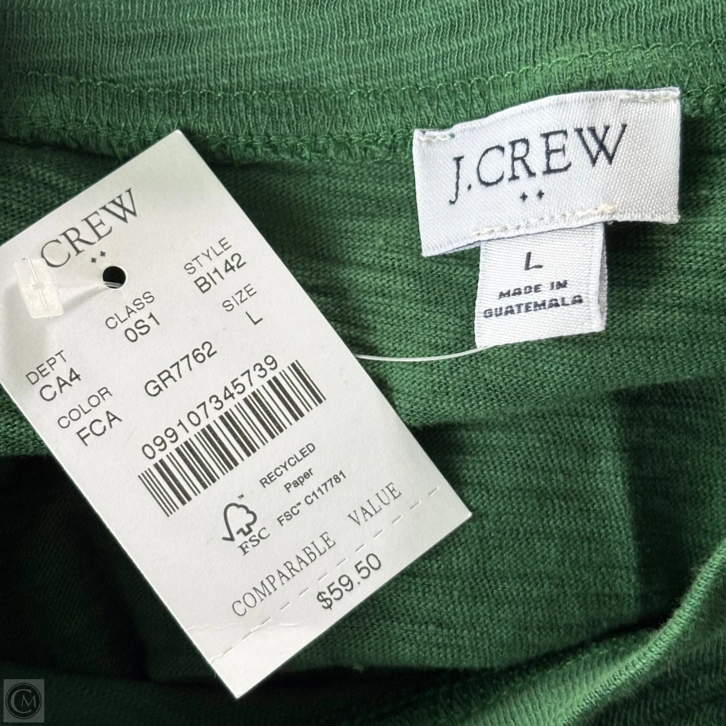 Dress Casual Midi By J. Crew In Green, Size: L
