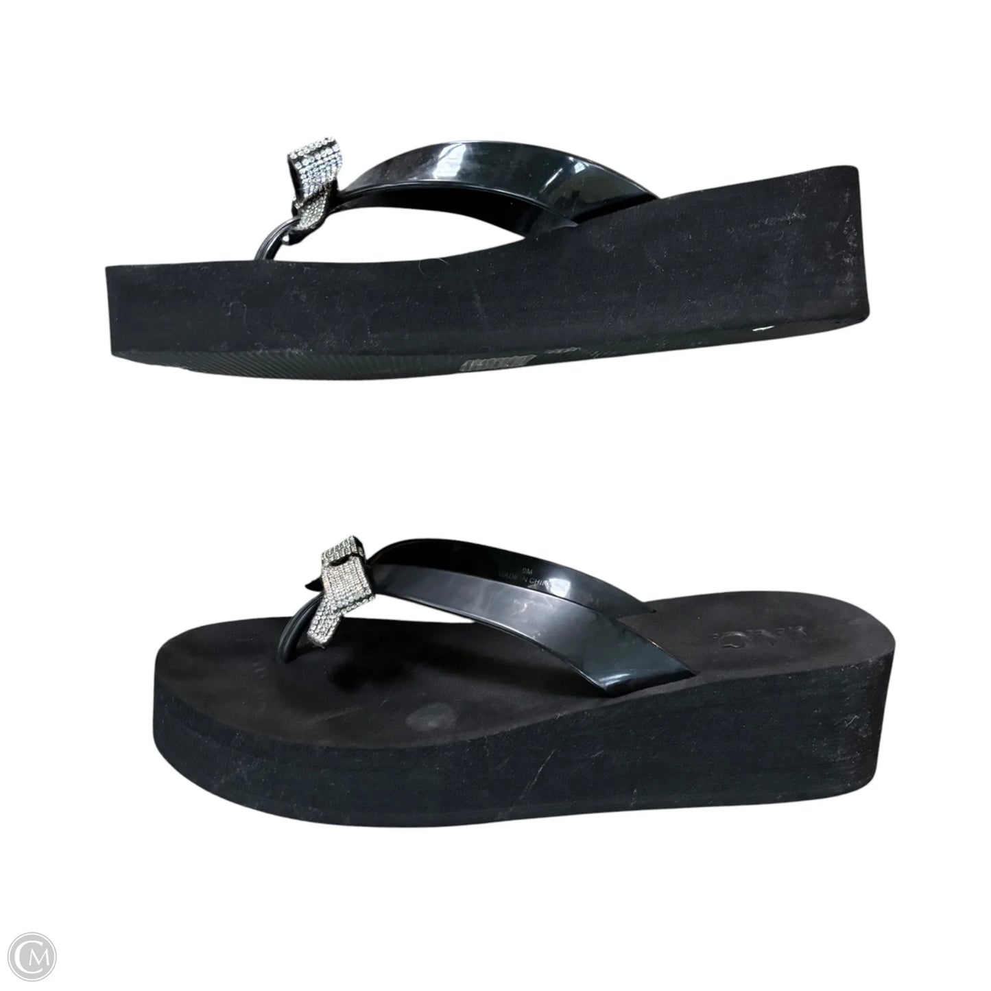Sandals Heels Platform By Inc In Black, Size: 9