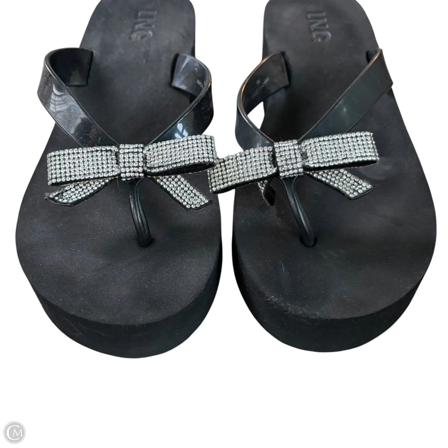 Sandals Heels Platform By Inc In Black, Size: 9