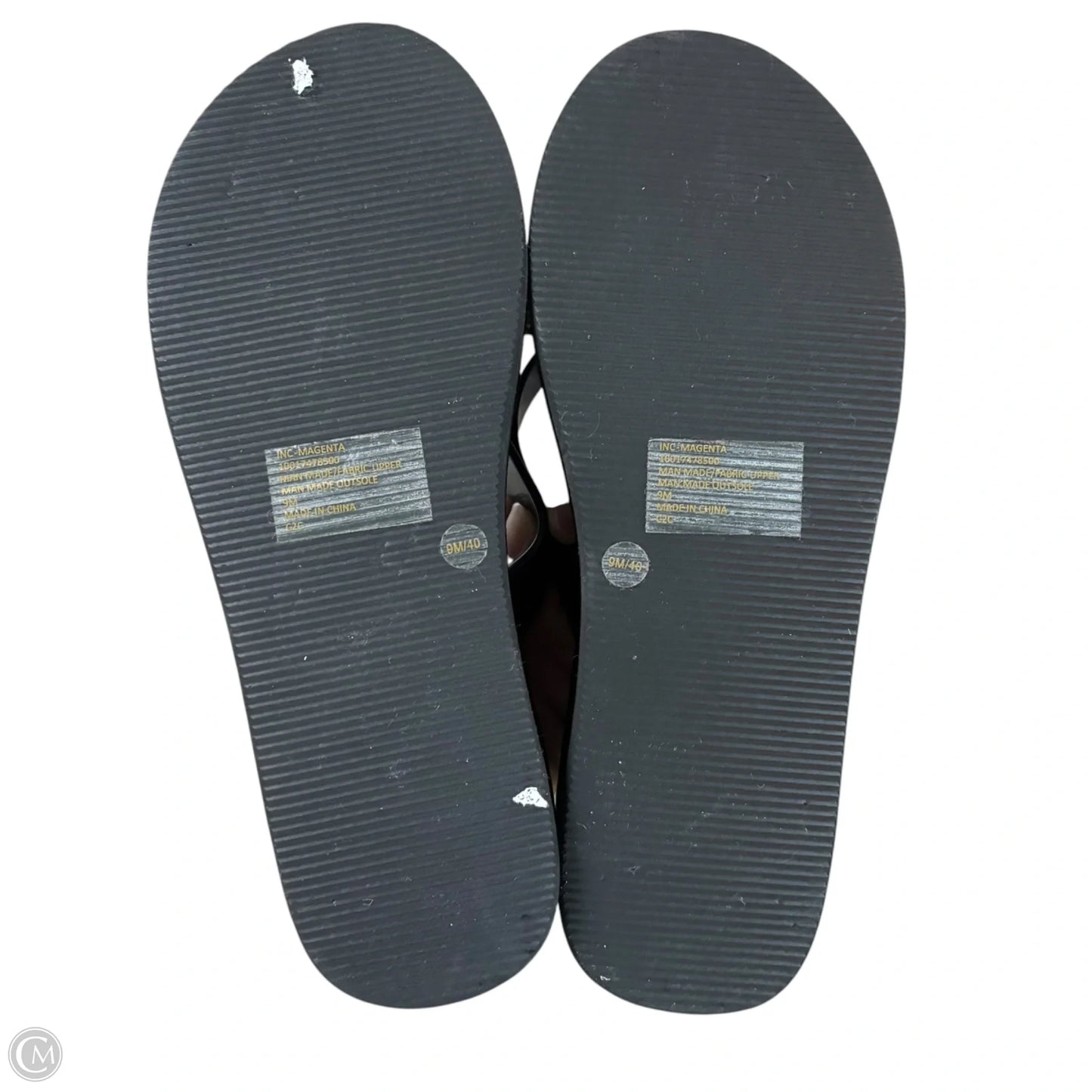 Sandals Heels Platform By Inc In Black, Size: 9