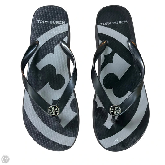 Sandals Designer By Tory Burch In Black, Size: 9