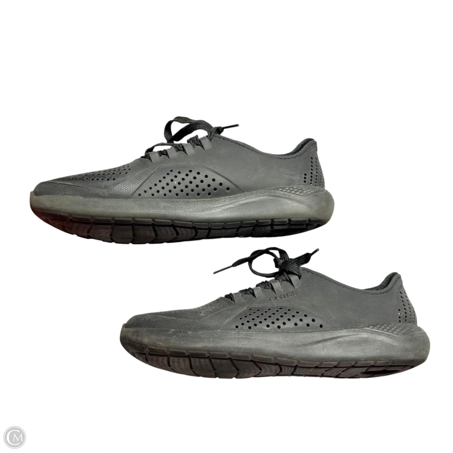 Shoes Sneakers By Crocs In Black, Size: 9