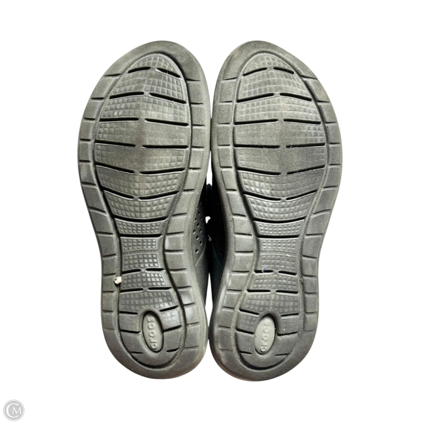 Shoes Sneakers By Crocs In Black, Size: 9