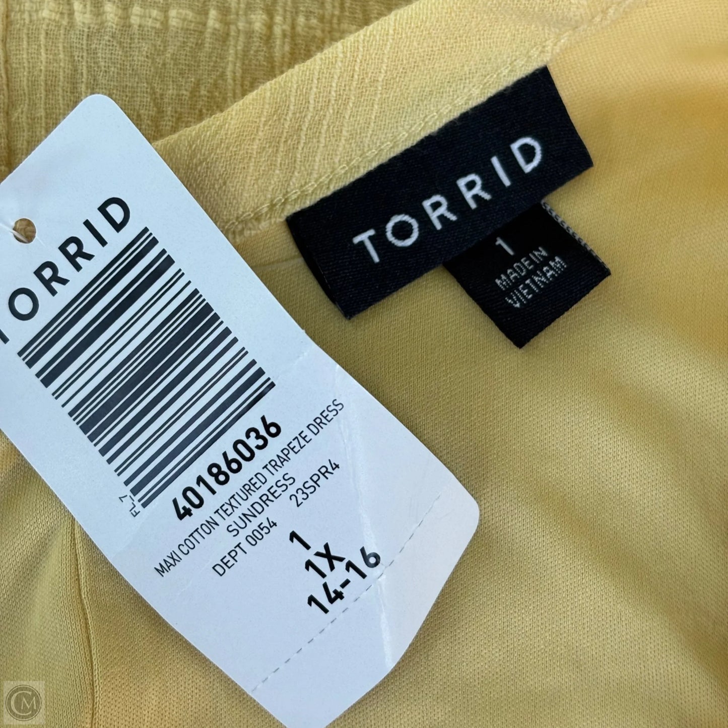 Dress Casual Maxi By Torrid In Yellow, Size: 1x