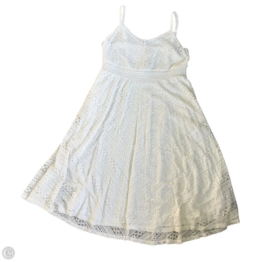 Dress Casual Midi By Torrid In White, Size: 1x