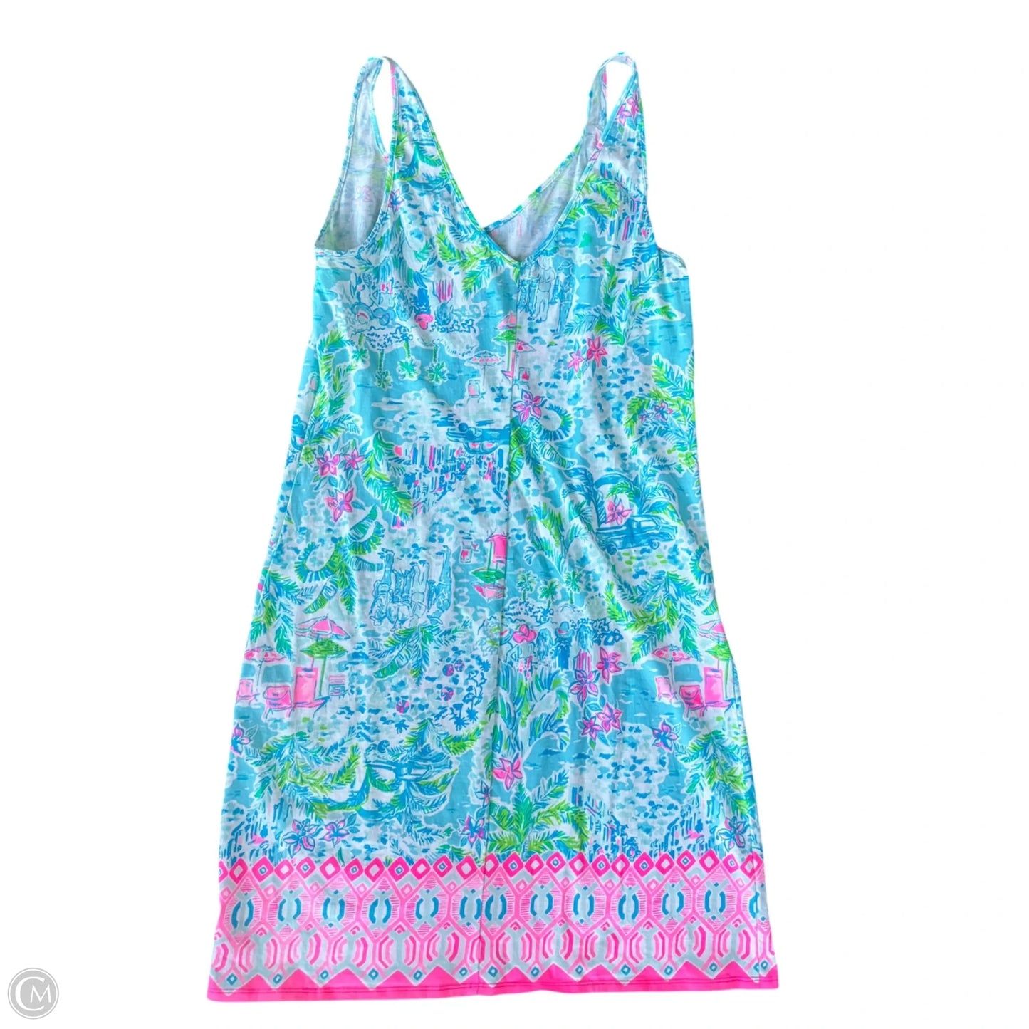 Dress Designer By Lilly Pulitzer In Blue & Pink, Size: M