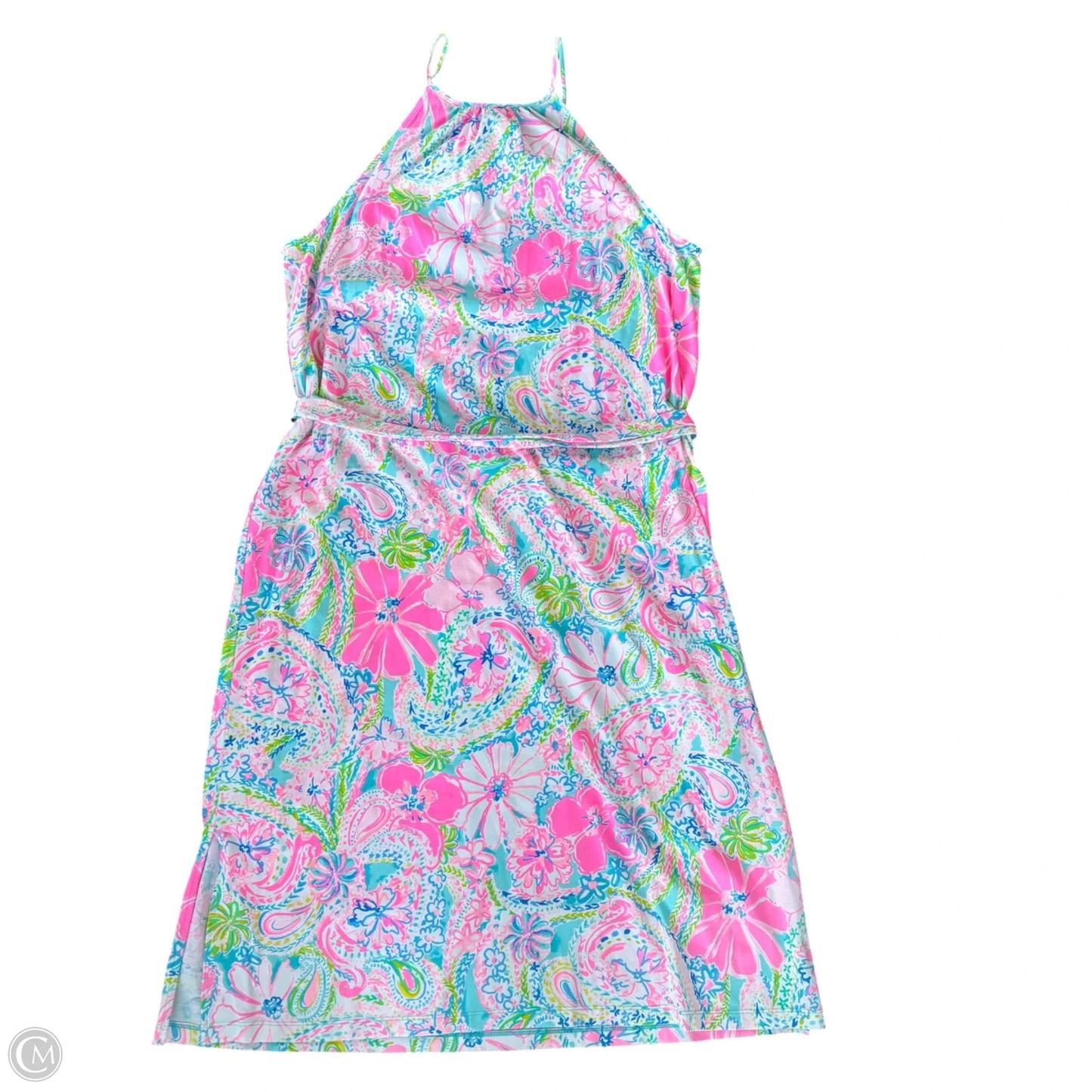 Dress Designer By Lilly Pulitzer In Floral Print, Size: L