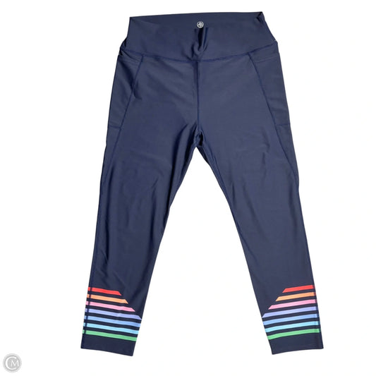 Athletic Leggings By Addison Bay In Navy, Size: Xxl