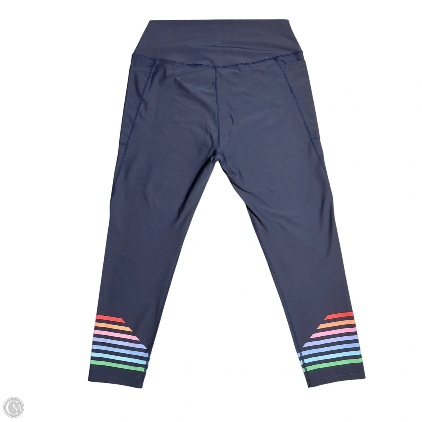 Athletic Leggings By Addison Bay In Navy, Size: Xxl