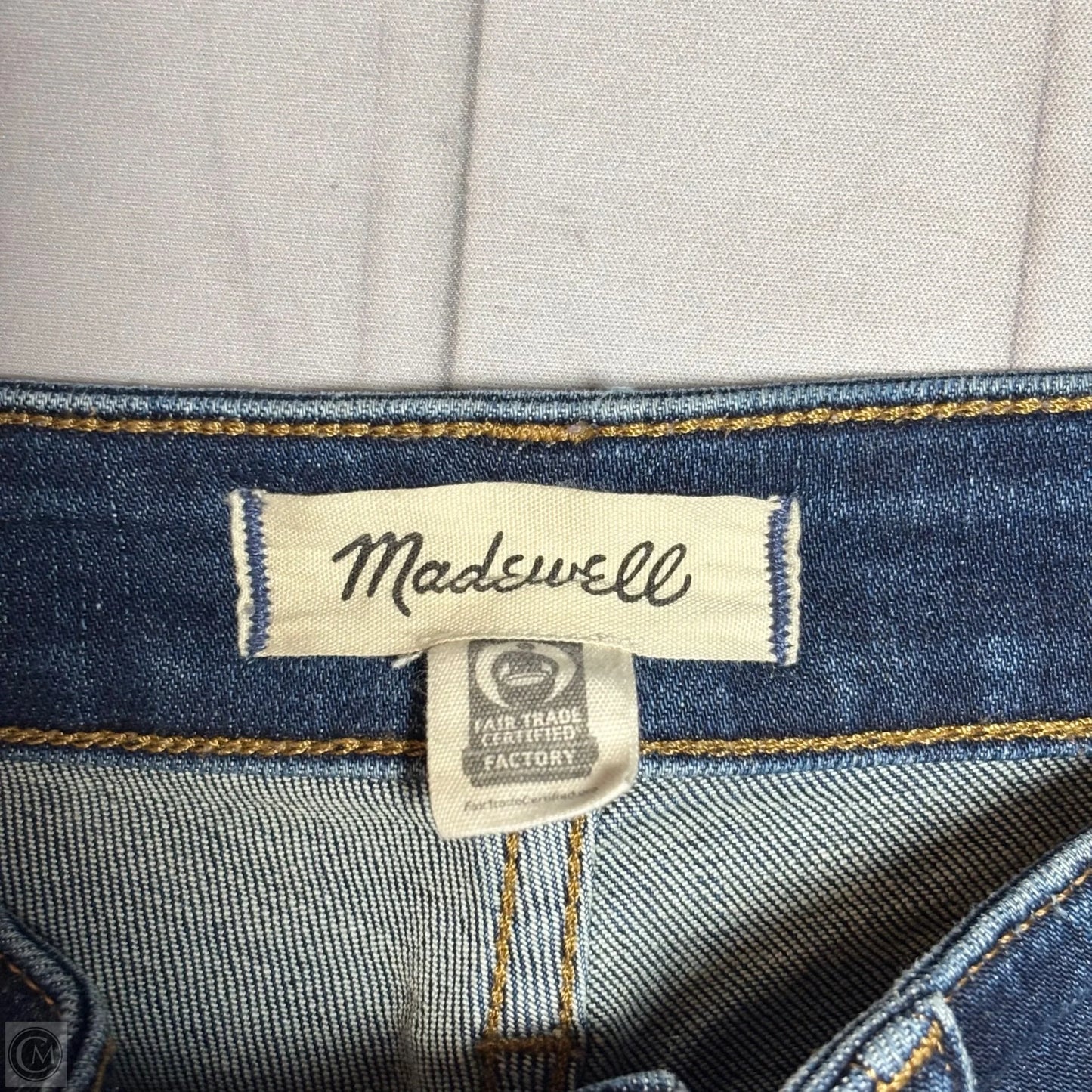 Jeans Boot Cut By Madewell In Blue Denim, Size: 8