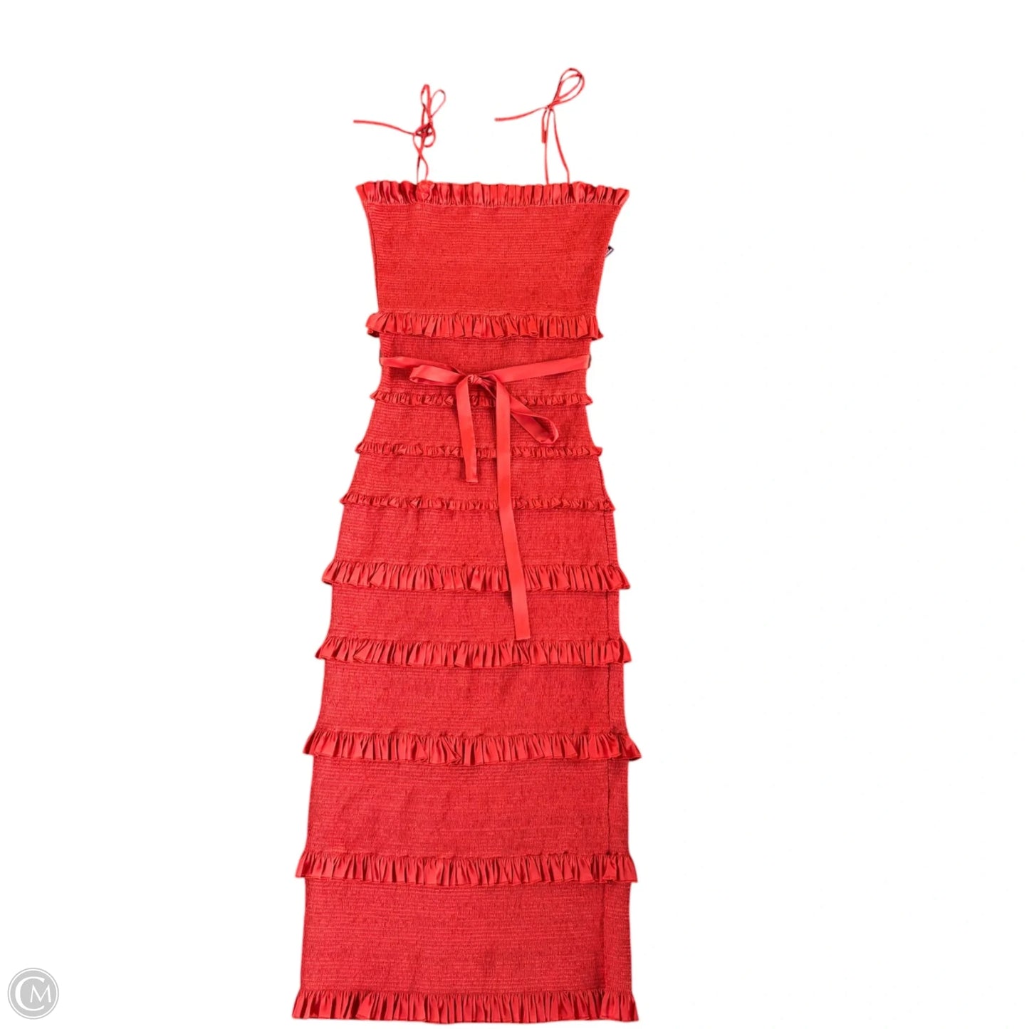 Dress Party Long By V Chapman In Orange, Size: M