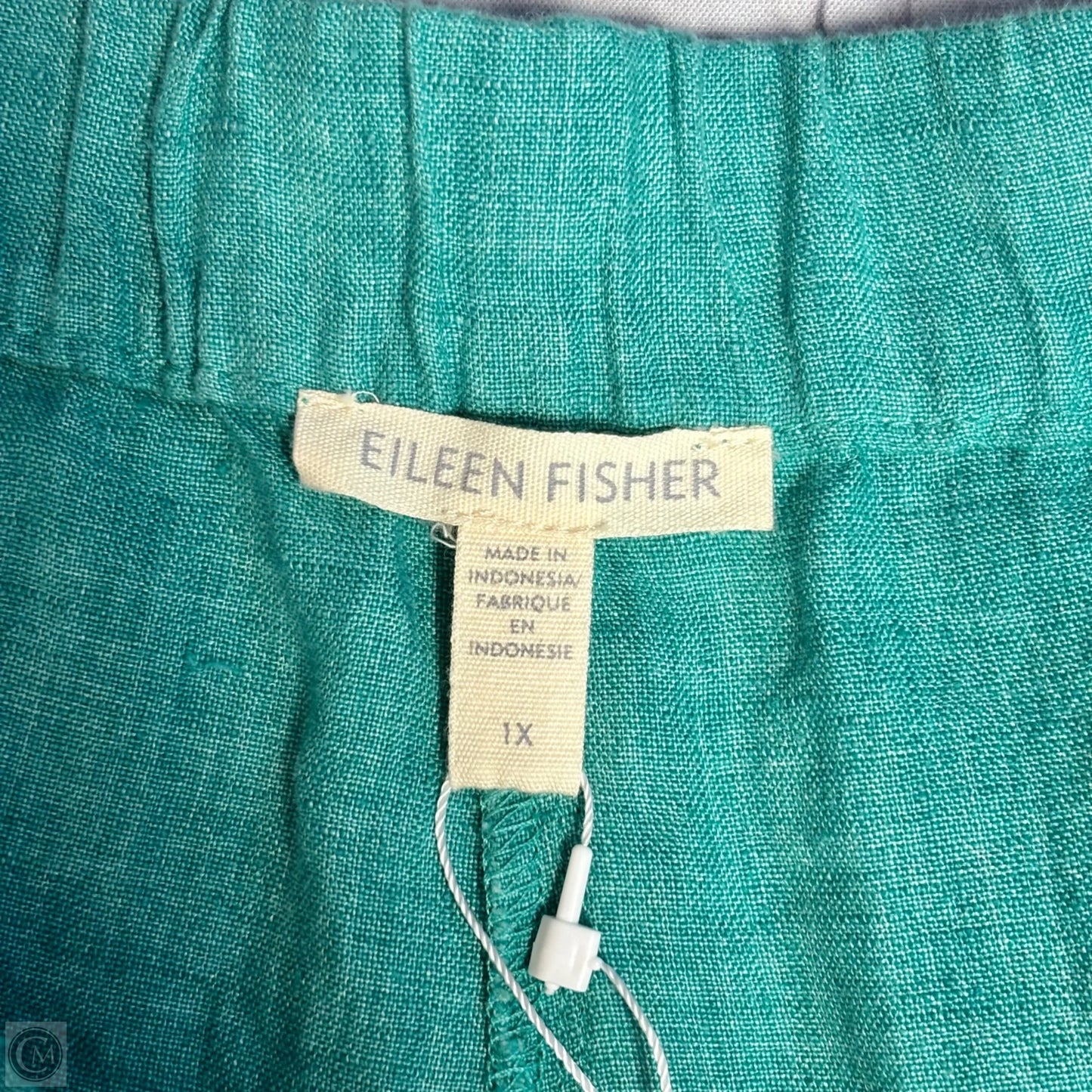 Pants Linen By Eileen Fisher In Teal, Size: 1x