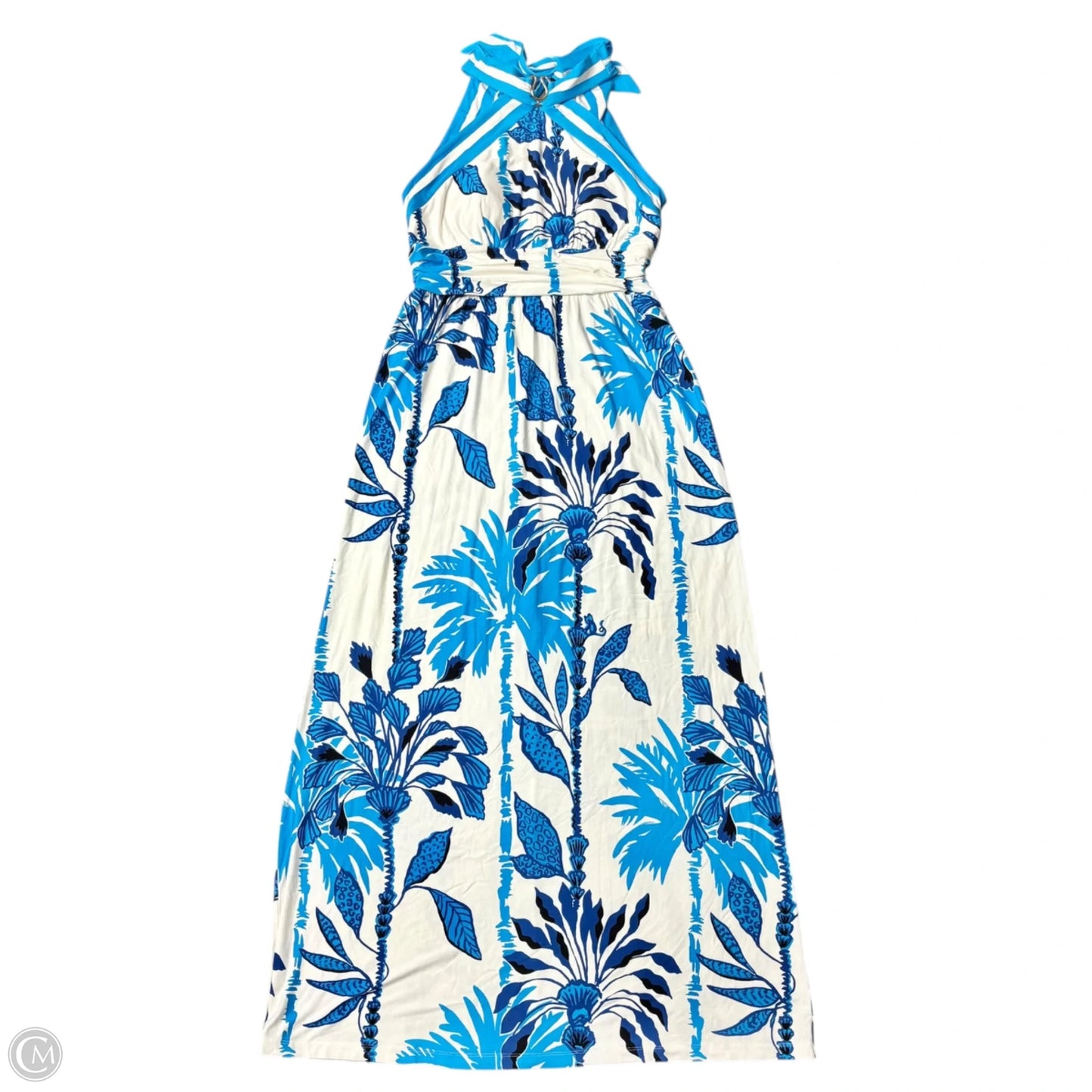Dress Designer By Lilly Pulitzer In Blue & White, Size: M
