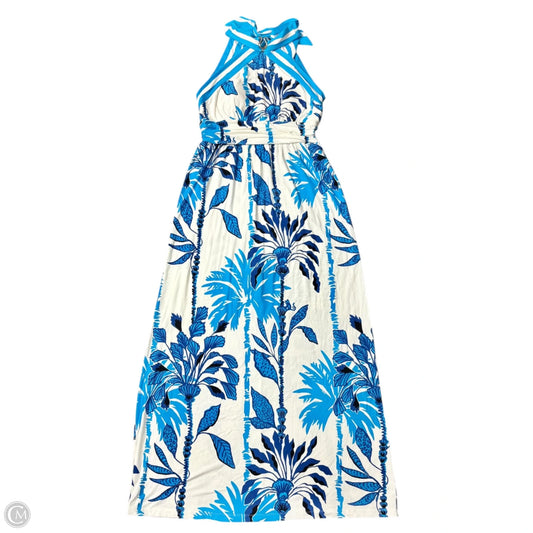 Dress Designer By Lilly Pulitzer In Blue & White, Size: M