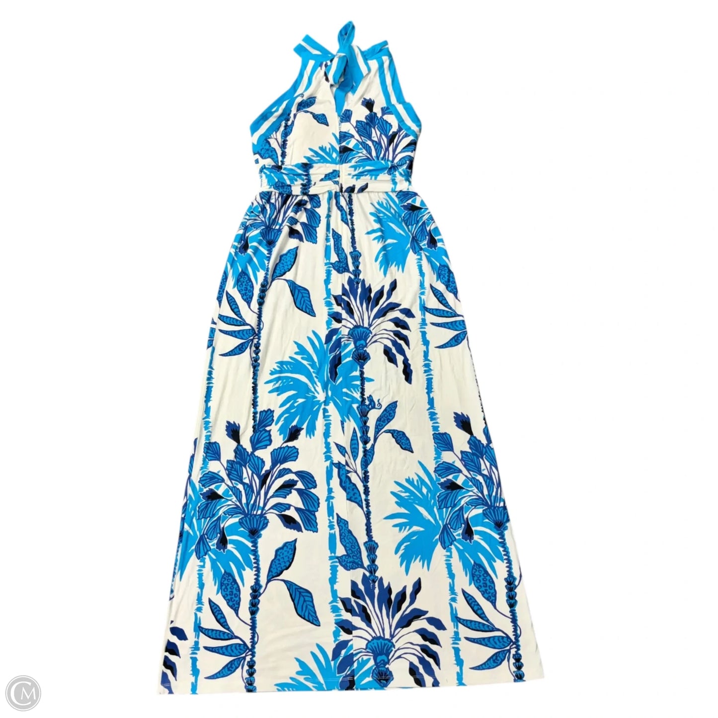 Dress Designer By Lilly Pulitzer In Blue & White, Size: M