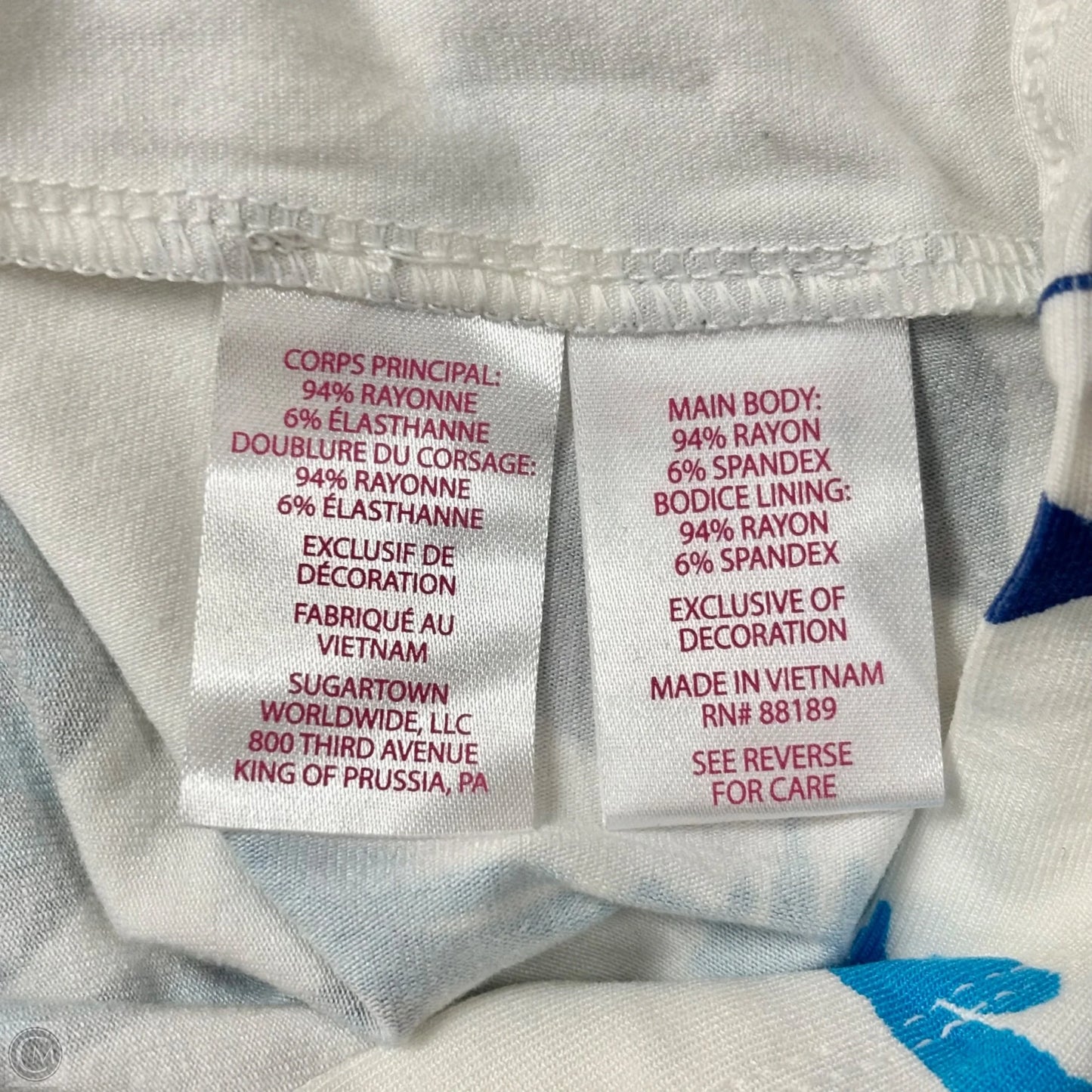 Dress Designer By Lilly Pulitzer In Blue & White, Size: M