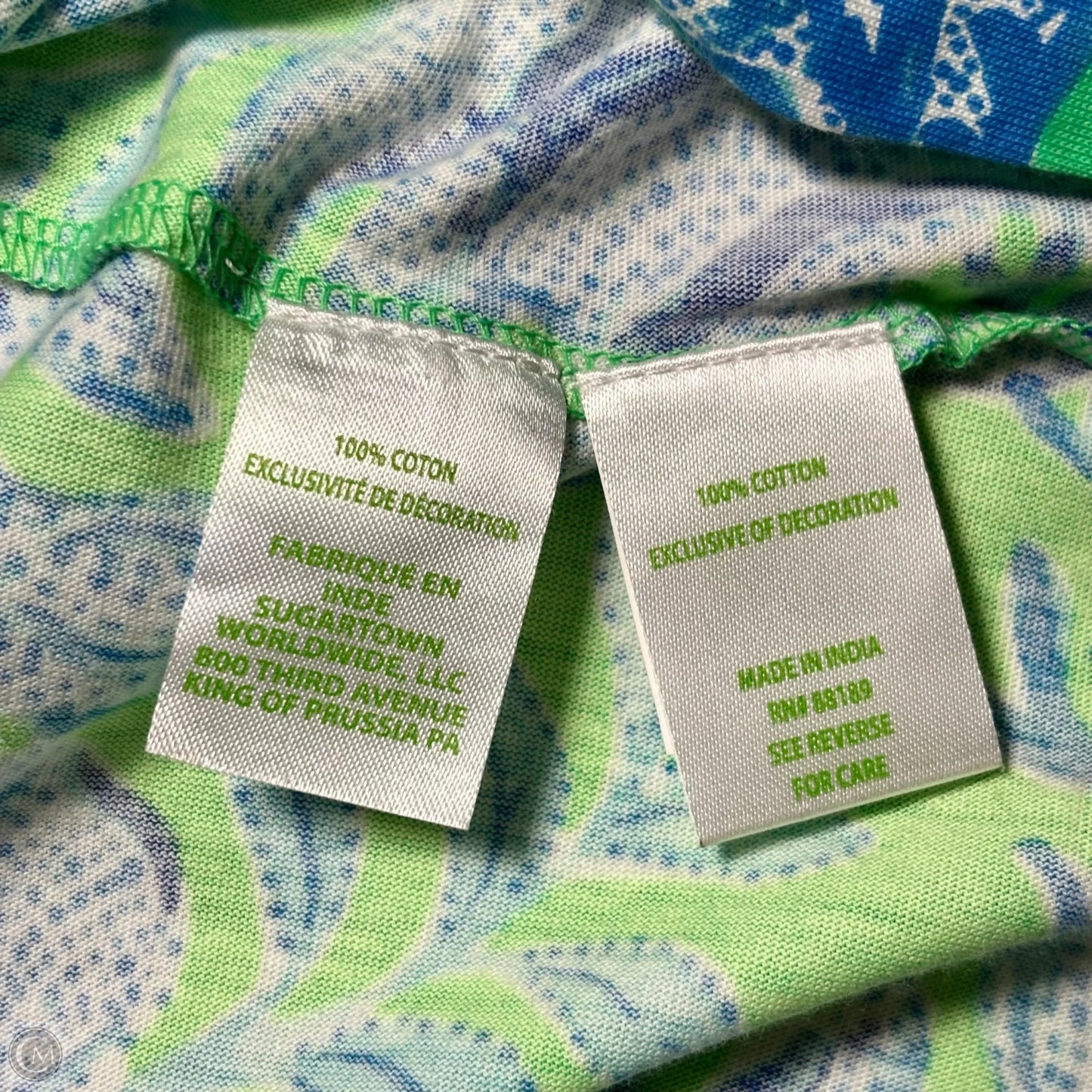 Dress Designer By Lilly Pulitzer In Blue & Green, Size: S