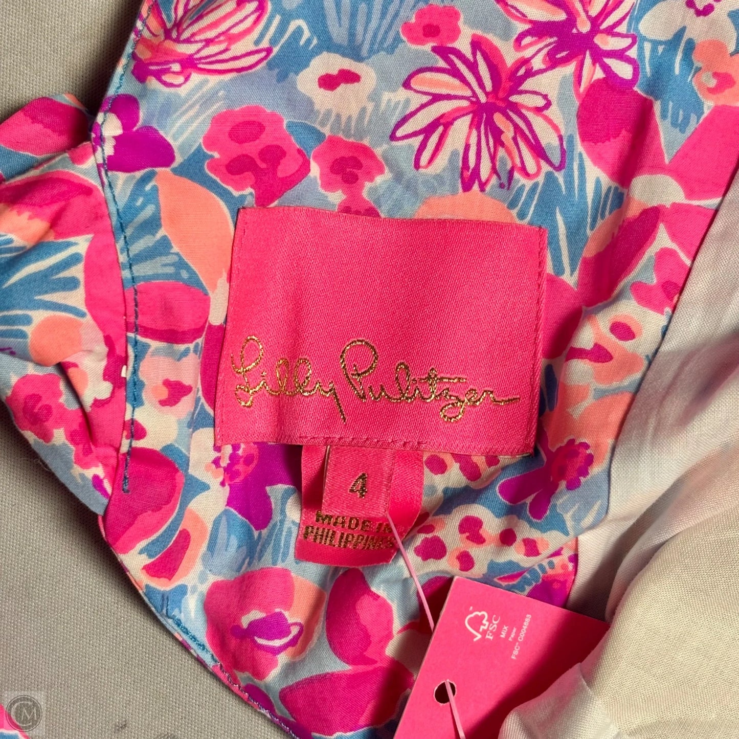 Dress Designer By Lilly Pulitzer In Floral Print, Size: S