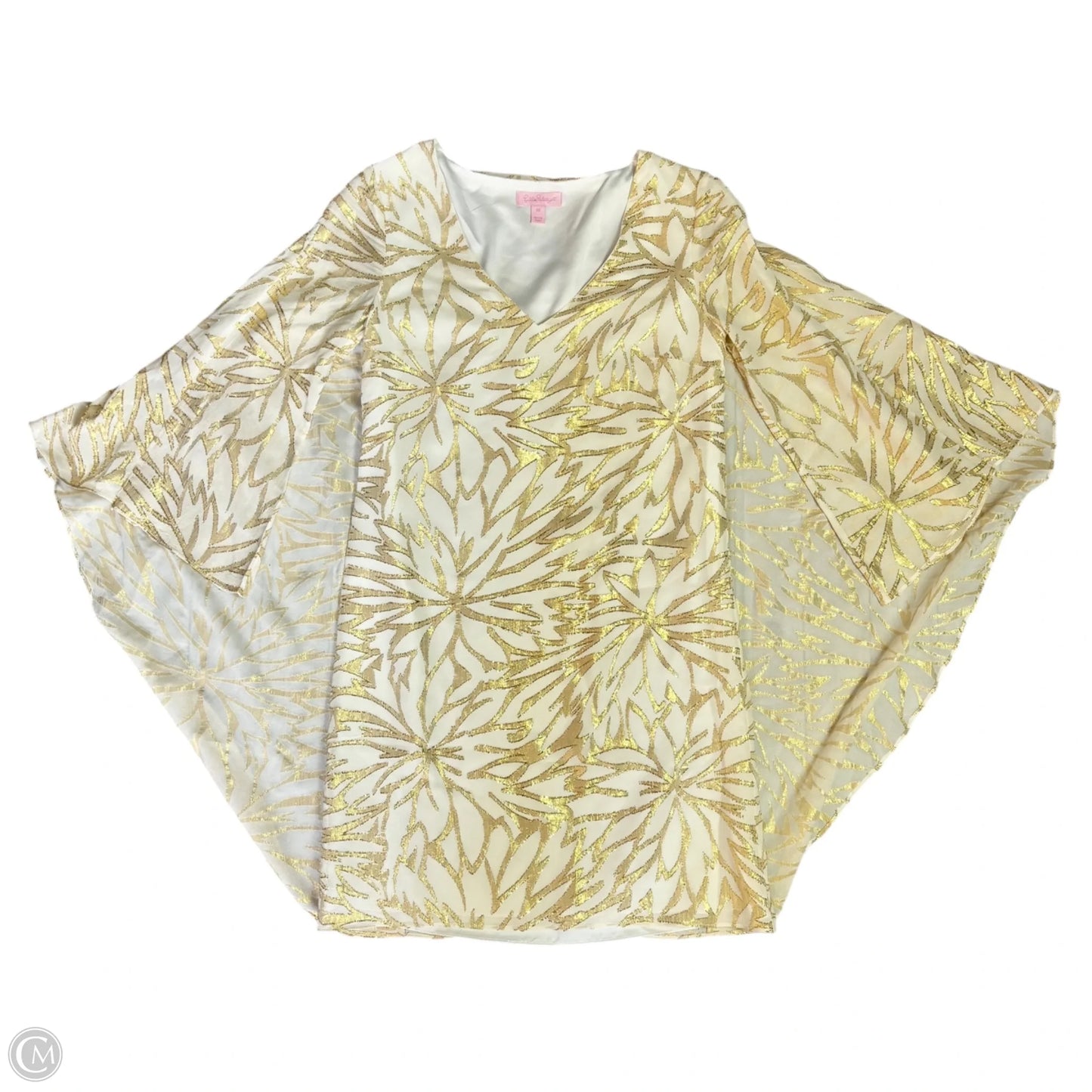 Dress Designer By Lilly Pulitzer In Gold, Size: Xxs