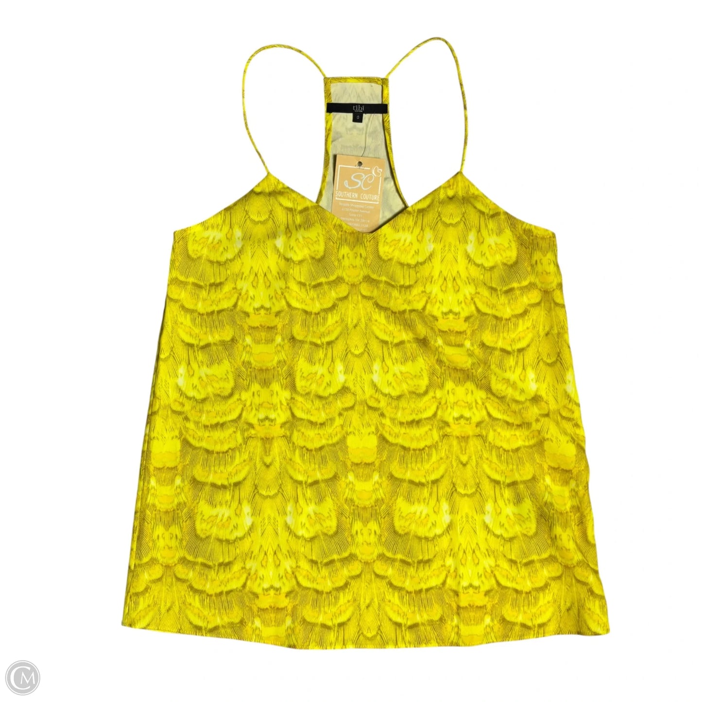 Top Sleeveless By Tibi In Yellow, Size: Xs
