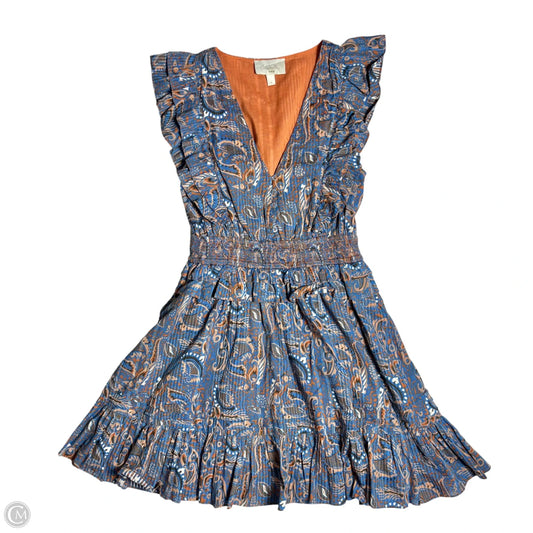 Dress Casual Short By Cleobella In Blue & Brown, Size: S
